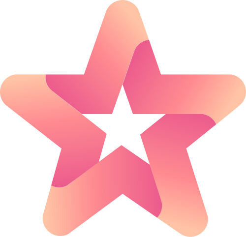 粉色五角星矢量logo logo png