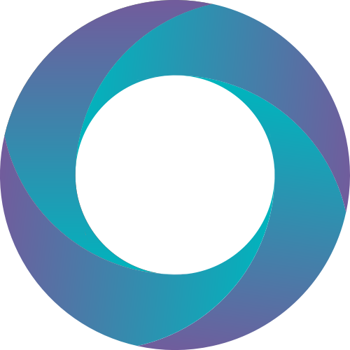 蓝紫色圆环矢量logo图标