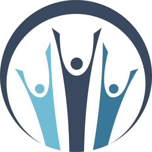 蓝色圆形矢量logo元素 logo png