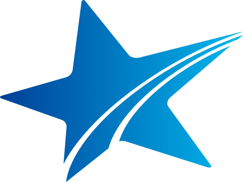 蓝色星星矢量logo图标 logo png