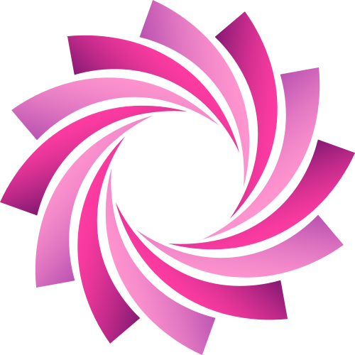 粉色花朵矢量logo元素