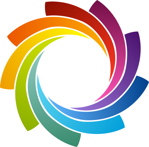 彩色圆环矢量logo logo png