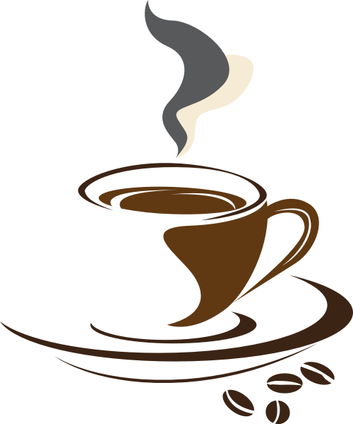 棕色咖啡矢量logo图标
