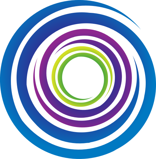 彩色圆形矢量logo