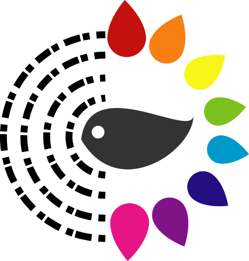 彩色美术矢量logo元素 logo png