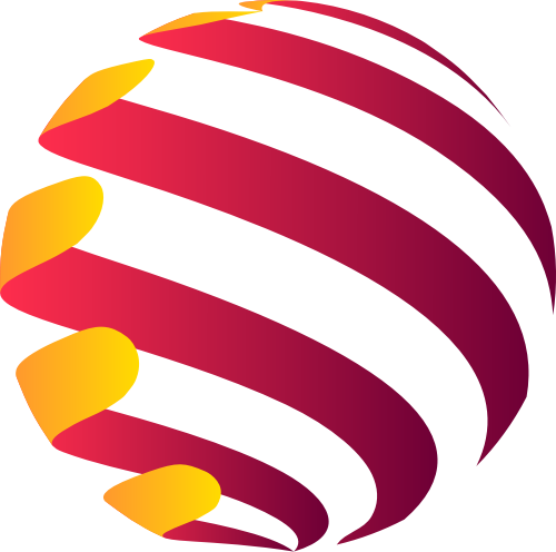 红黄色球体矢量logo图标