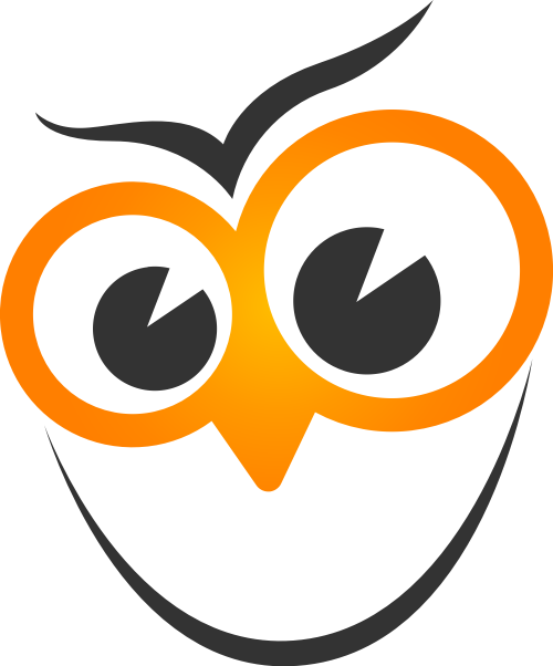 黄色大眼睛鸟矢量logo元素 logo png