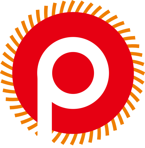 红色字母P矢量logo