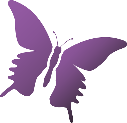紫色蝴蝶矢量logo图标 logo png