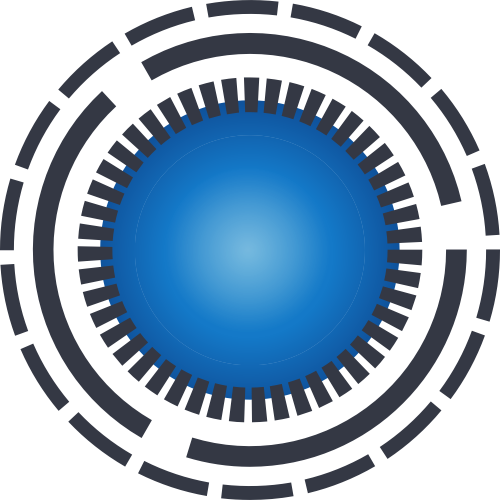 蓝色摄像头矢量logo logo png