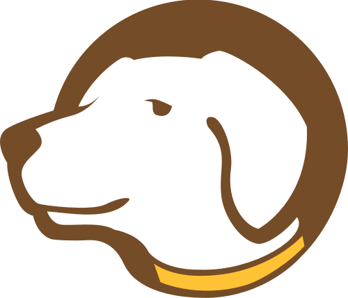 棕色狗矢量logo元素 logo png