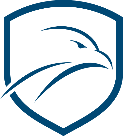 蓝色盾牌鹰矢量logo logo png