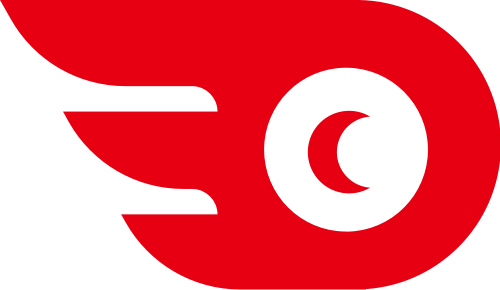 红色翅膀矢量logo