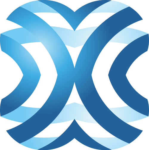 蓝色科技抽象矢量logo图标