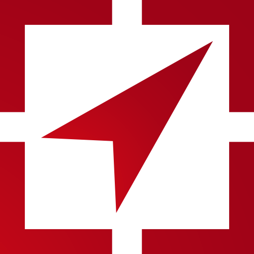 红色指标矢量logo