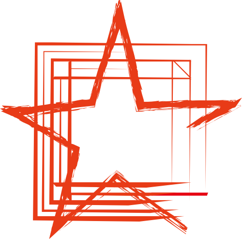 红色五角星矢量logo logo png