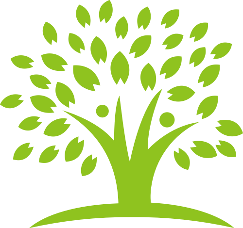绿色树矢量logo元素