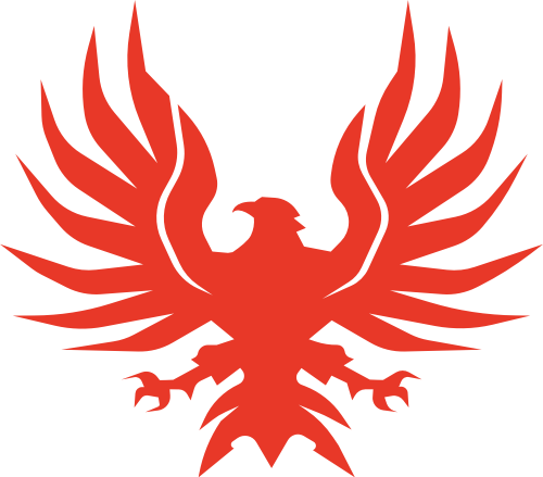 红色老鹰矢量logo logo png