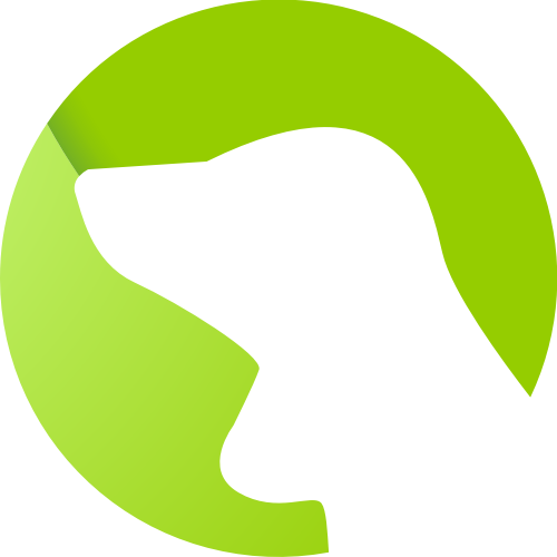 绿色狗矢量logo元素 logo png