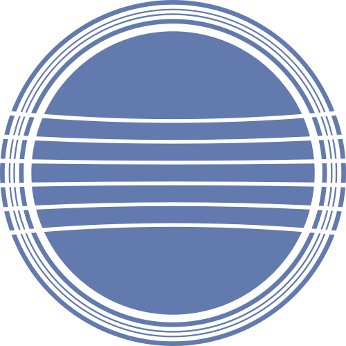 蓝色圆形矢量logo图标