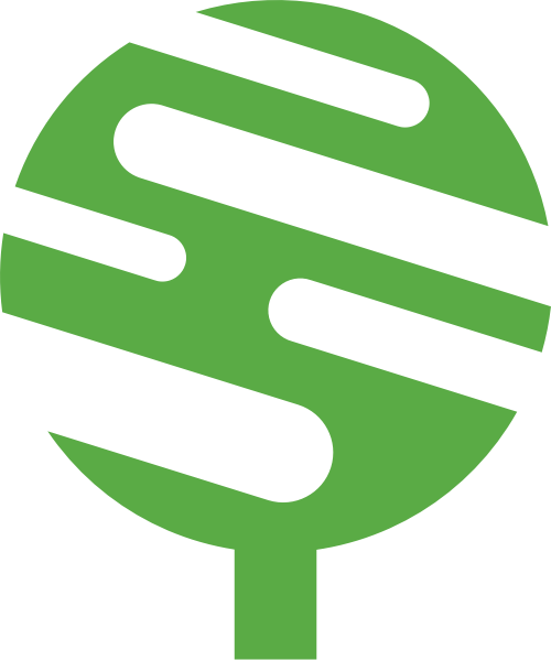 绿色圆形科技矢量logo