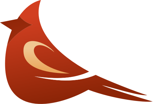 红色小鸟矢量logo