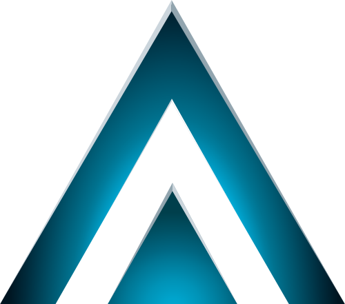 蓝色三角矢量logo