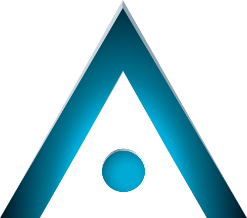蓝色三角形矢量logo