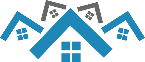 蓝色房子矢量logo logo png