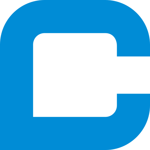 蓝色字母C矢量logo