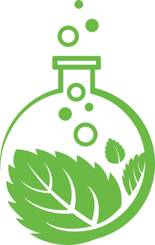绿色叶子瓶子矢量logo图片