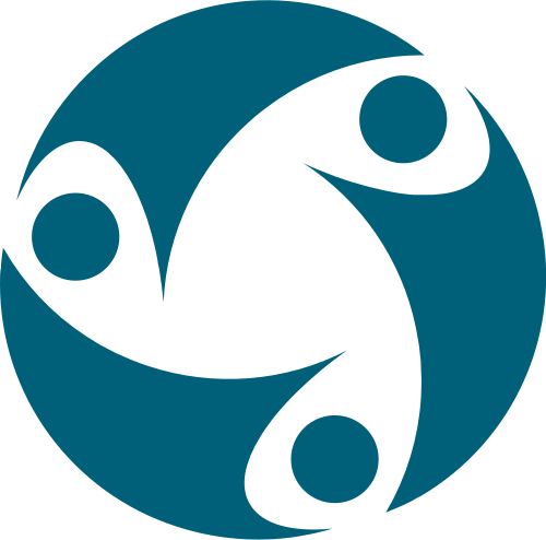 蓝色圆形家政矢量logo