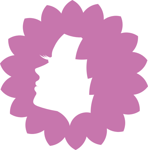 粉色女人头矢量logo logo png