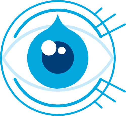 蓝色眼睛视力矢量logo