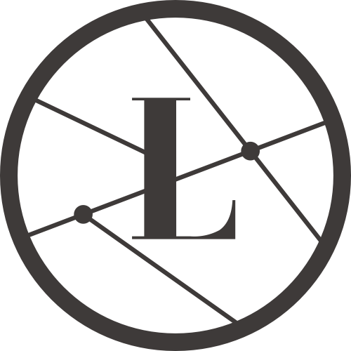 黑色圆形字母L矢量logo元素 logo png