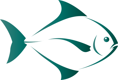 绿色鱼矢量logo元素 logo png