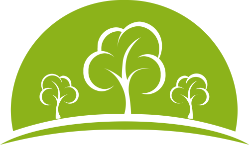 绿色树矢量logo元素 logo png