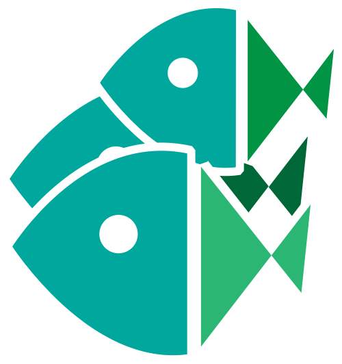 绿色鱼矢量logo图标
