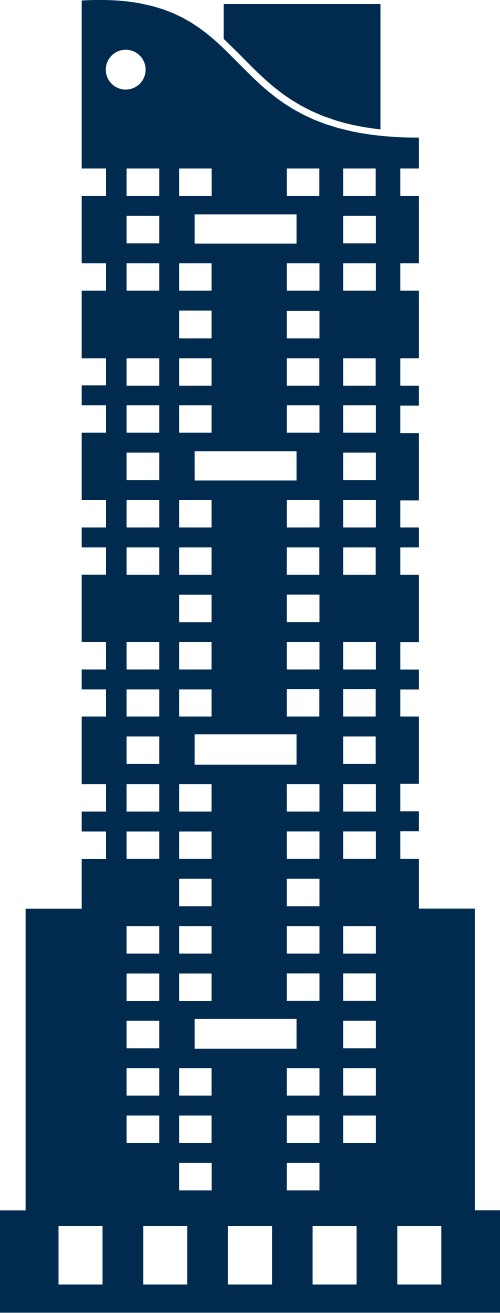 蓝色大楼建筑矢量logo图标 logo png