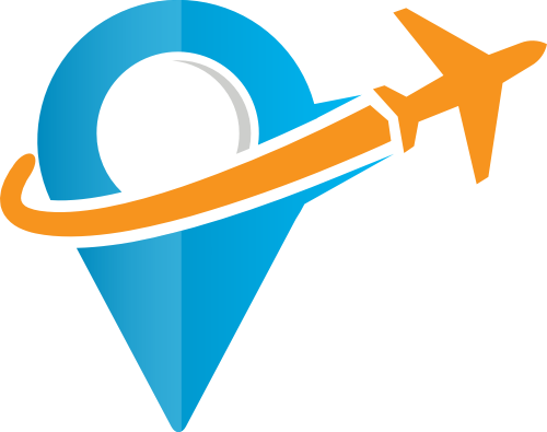 彩色飞机矢量logo图标 logo png