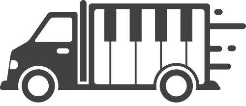 黑色钢琴运输车矢量logo图标矢量logo