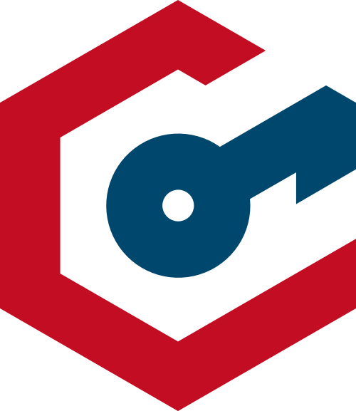 彩色锁头矢量logo图标 logo png