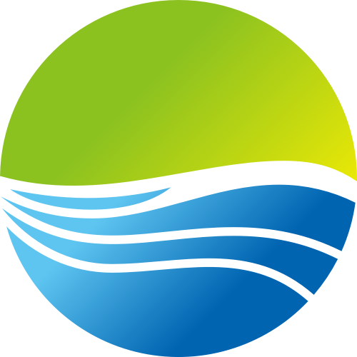 蓝色绿色圆形商务矢量logo