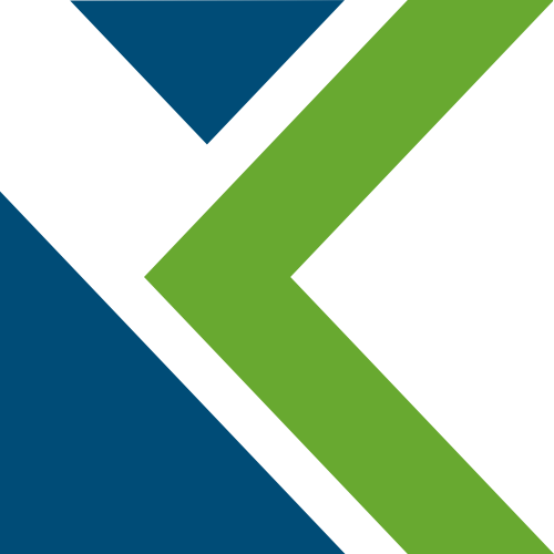 蓝绿色字母K矢量logo图标 logo png