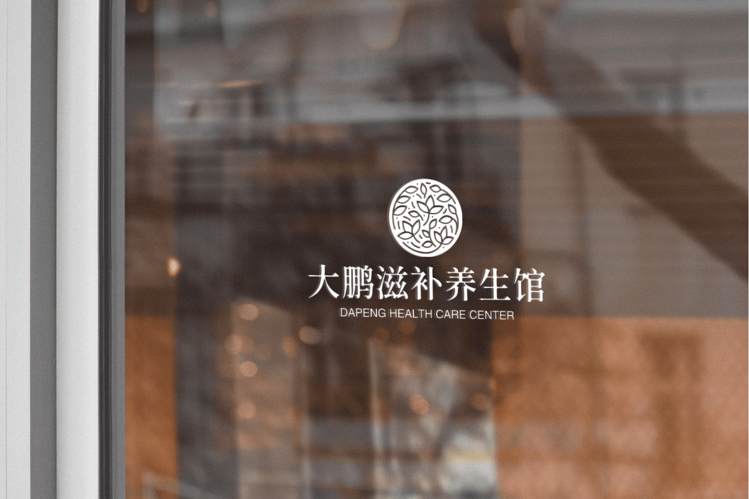 玻璃门LOGO展示效果