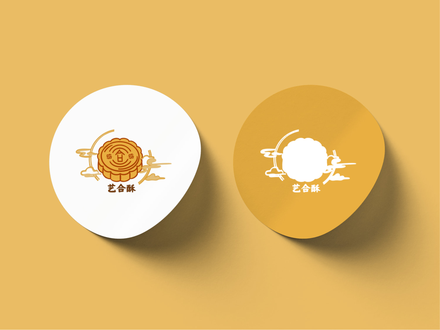 潮流不干胶卷边贴纸logo效果图 (1746179066) - AI设计神器