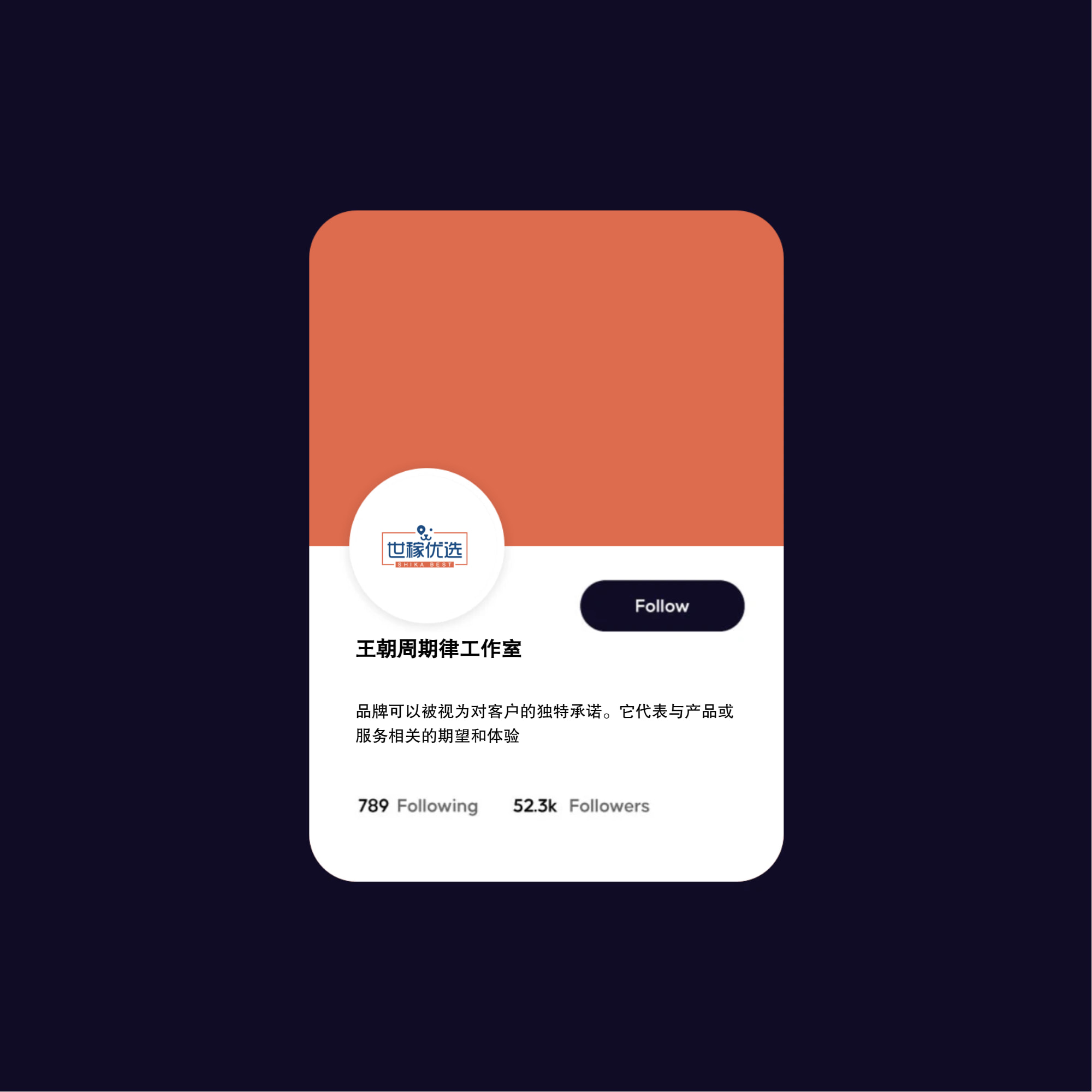 社交媒体个人介绍关注 vi logo样机效果图 (1750075039) - AI设计师