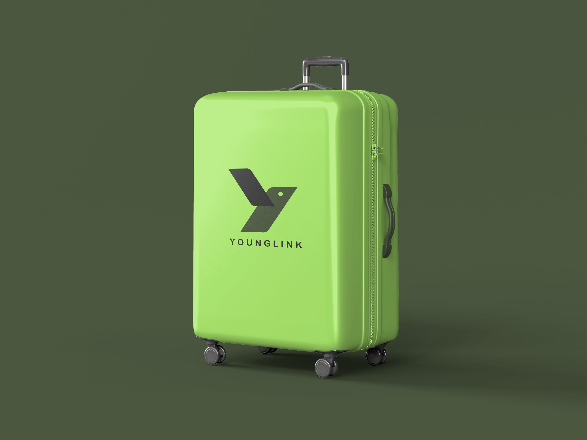 简约旅行行李箱vi logo样机效果图 (1758015911) - AI设计神器