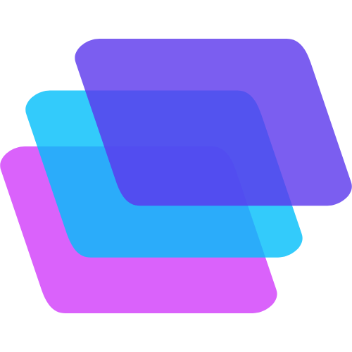 抽象渐变叠加矢量素材 logo png