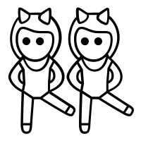 双胞胎LOGO图标素材 - 标小智